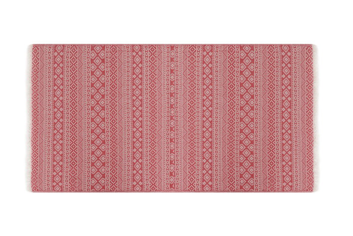 Mijölnir Toalla de playa Fouta Rojo con diseño de alfombra Mijölnir Toalla de playa Fouta Rojo con diseño de alfombra